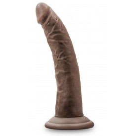 Коричневый фаллоимитатор 7 Inch Cock With Suction Cup - 19 см.